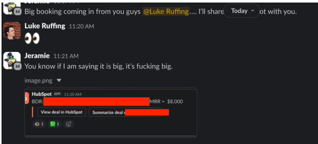 Mortarlink ~$8K MRR booking via HubSpot